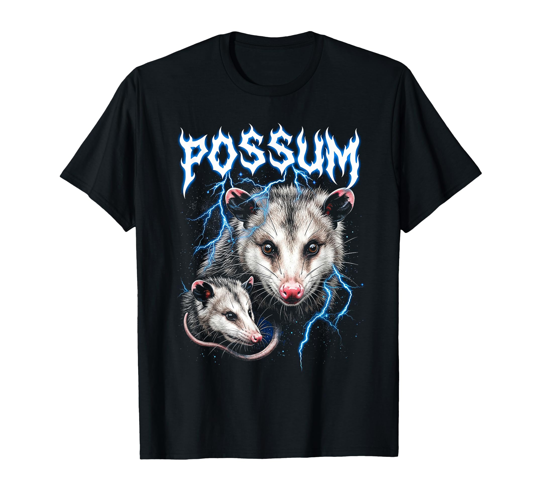 Possum 90S Heavy Metal Opossum Animal T-Shirt - Streetwear Style Men Women - T-Shirt, Sweatshirt, Hoodie