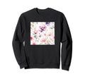 Watercolor Floral Pattern Sweatshirt - Trendy Graphic Men Women - T-Shirt, Sweatshirt, Hoodie