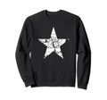 White Star Distressed White Star Sweatshirt - Aesthetic Graphic Men Women - T-Shirt, Sweatshirt, Hoodie