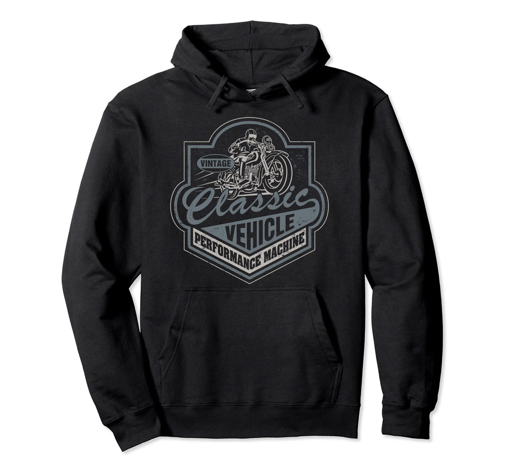 Vehicle Chopper Biker Motorcycle Hoodie - Novelty Apparel Men Women - T-Shirt, Sweatshirt, Hoodie