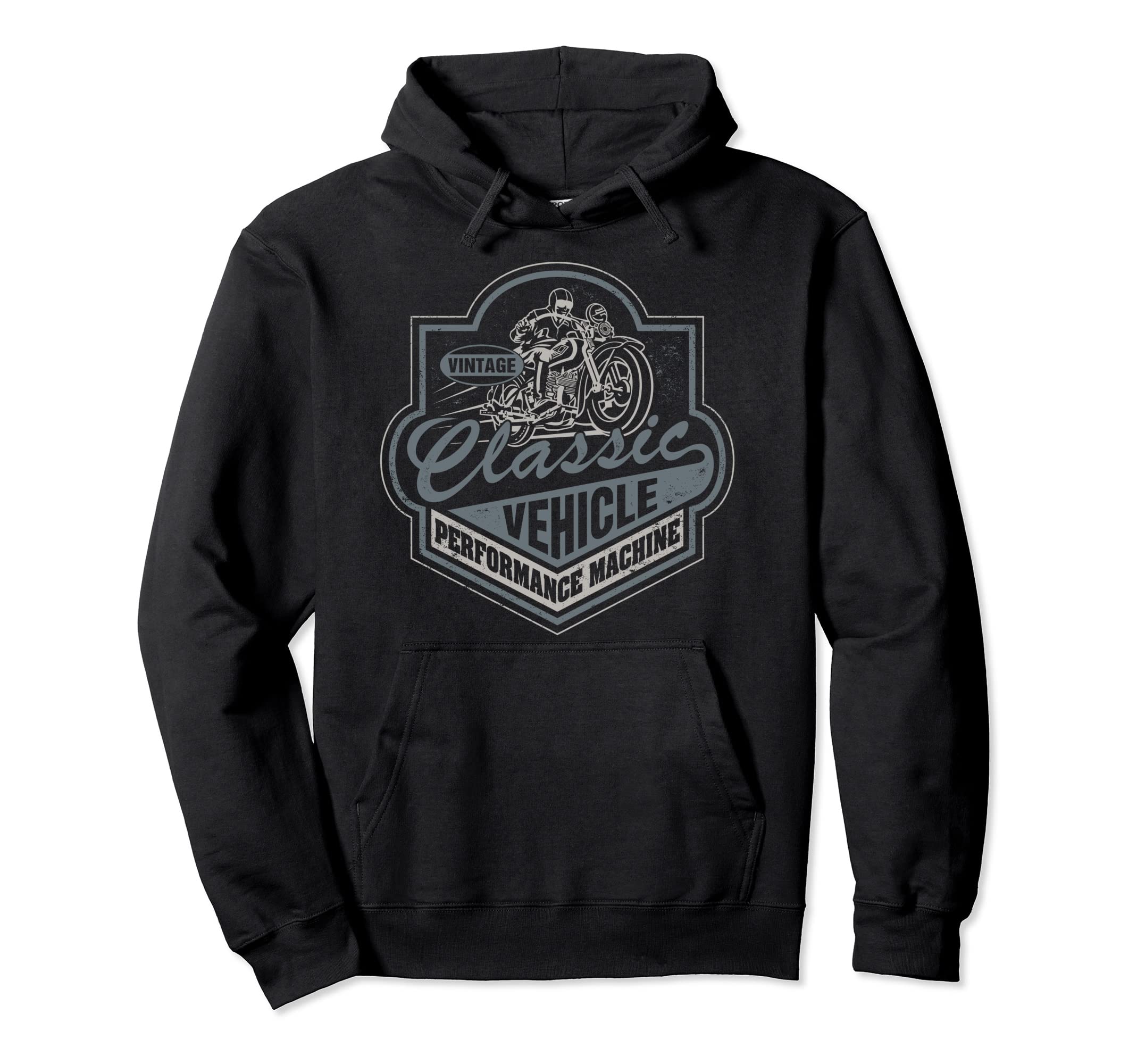 Vehicle Chopper Biker Motorcycle Hoodie - Novelty Apparel Men Women - T-Shirt, Sweatshirt, Hoodie