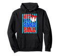 Red Coquette Bow Hit Dang Ball Baseball Mama Hoodie - Trendy Graphic Unisex - T-Shirt, Sweatshirt, Hoodie