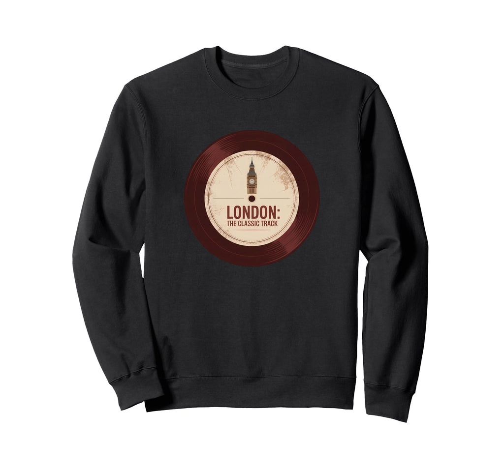 London Track Vinyl Music Art Sweatshirt - Custom Art Print Unisex - T-Shirt, Sweatshirt, Hoodie
