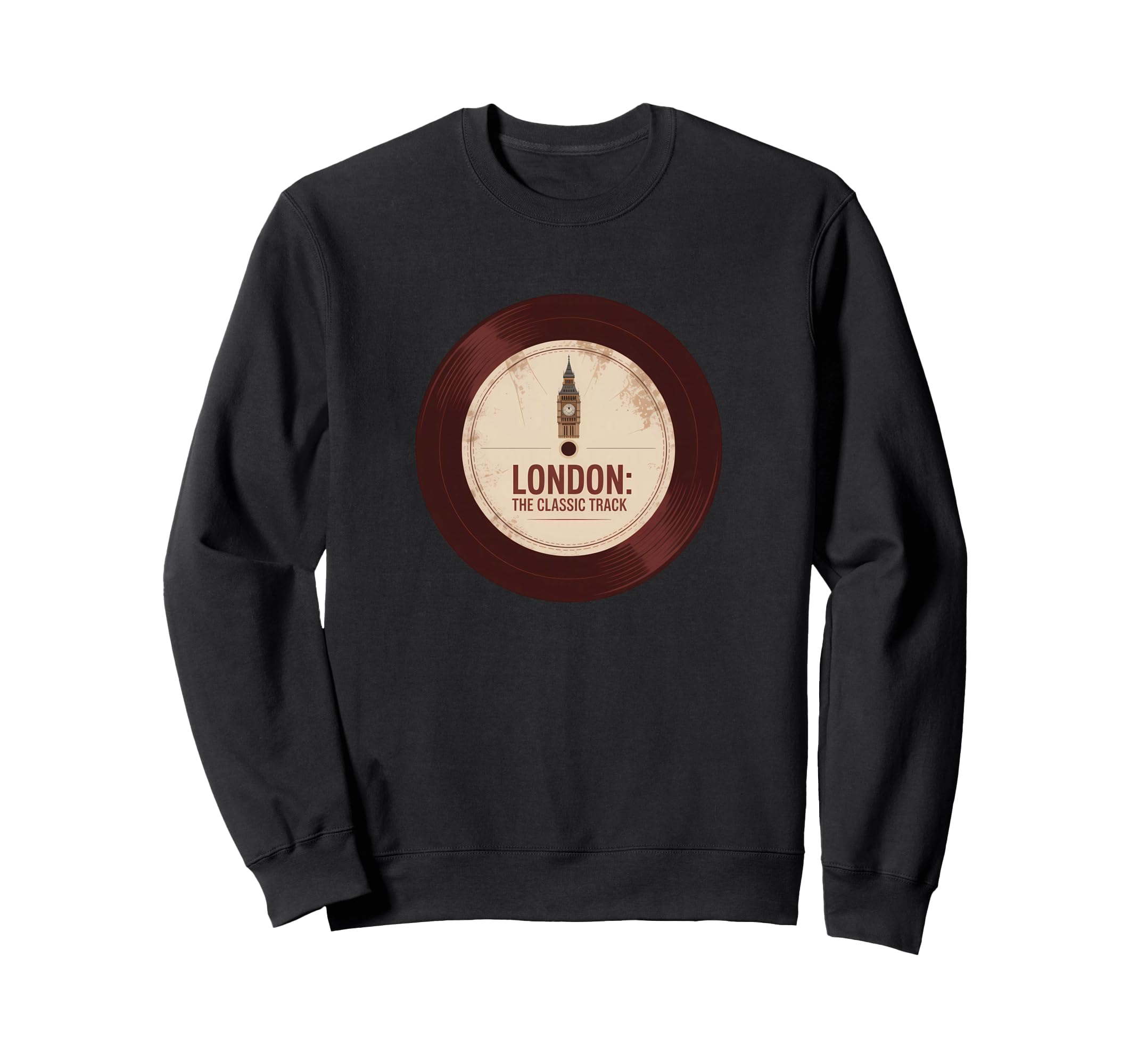 London Track Vinyl Music Art Sweatshirt - Custom Art Print Unisex - T-Shirt, Sweatshirt, Hoodie