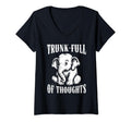 Womens Thoughtful Elephant T-Shirt - Minimalist Print for Adults - T-Shirt, Sweatshirt, Hoodie