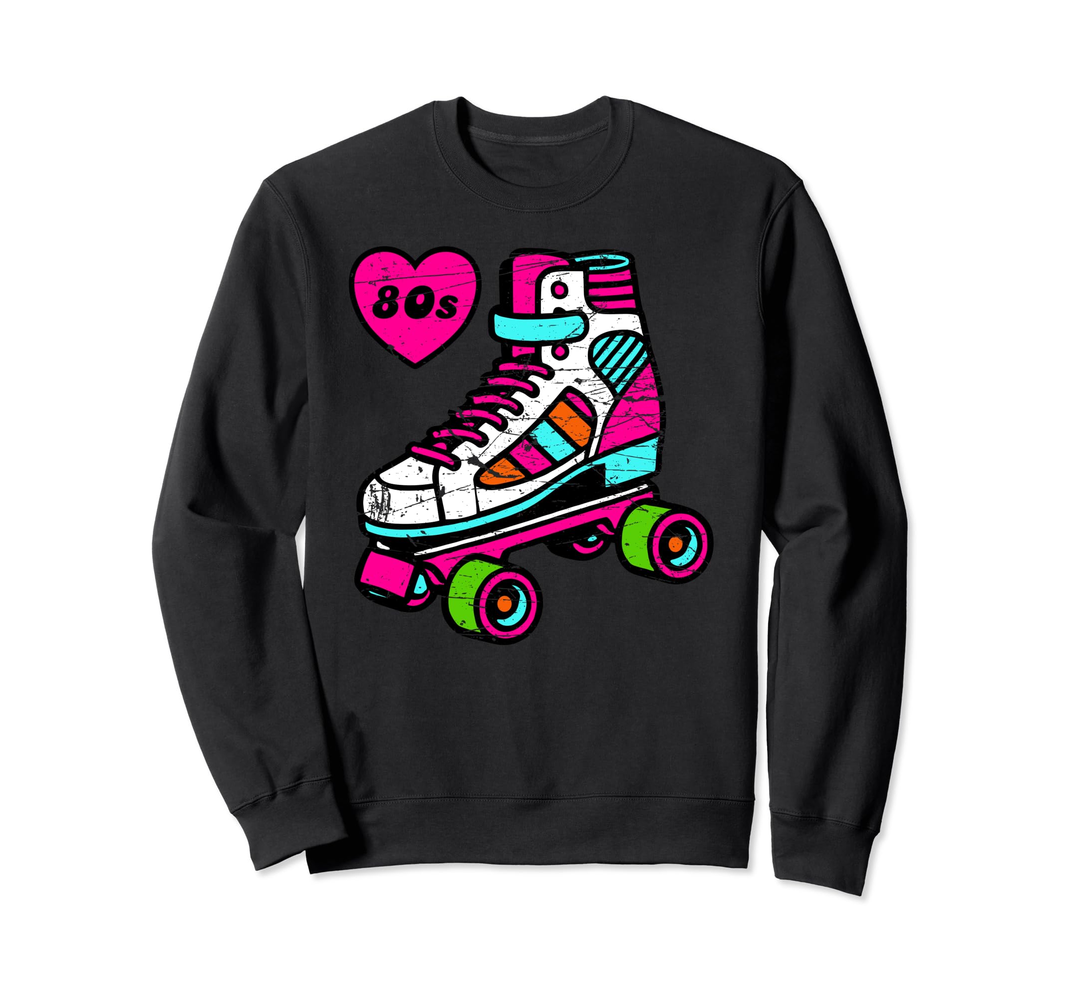 80S Lover Roller Skate Disco Sweatshirt - Graphic Print Unisex - T-Shirt, Sweatshirt, Hoodie