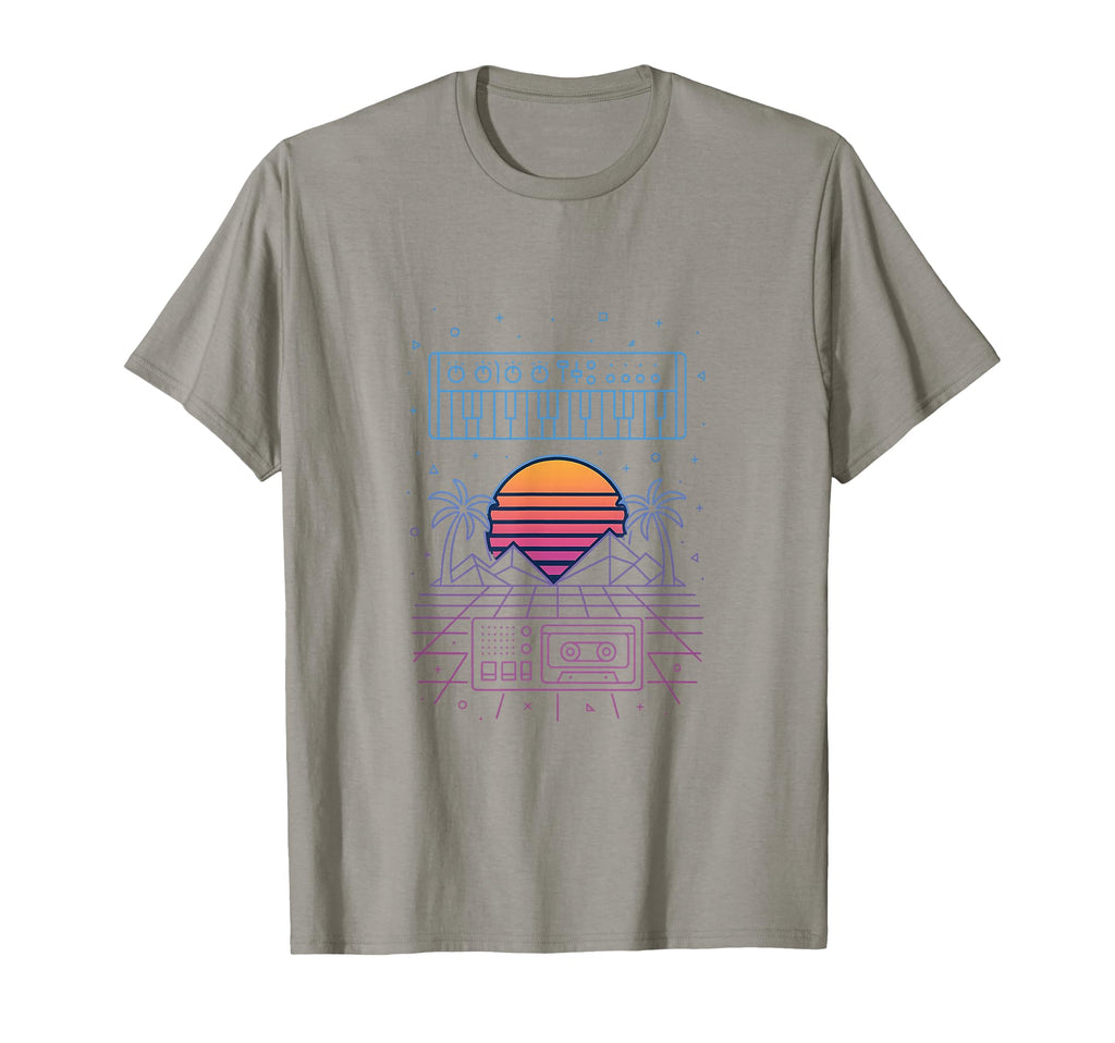 80S Synthwave T-Shirt - Minimalist Print Men Women - T-Shirt, Sweatshirt, Hoodie