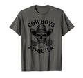 Cowboys And Tequila Country Rodeo T-Shirt - Aesthetic Graphic Men Women - T-Shirt, Sweatshirt, Hoodie