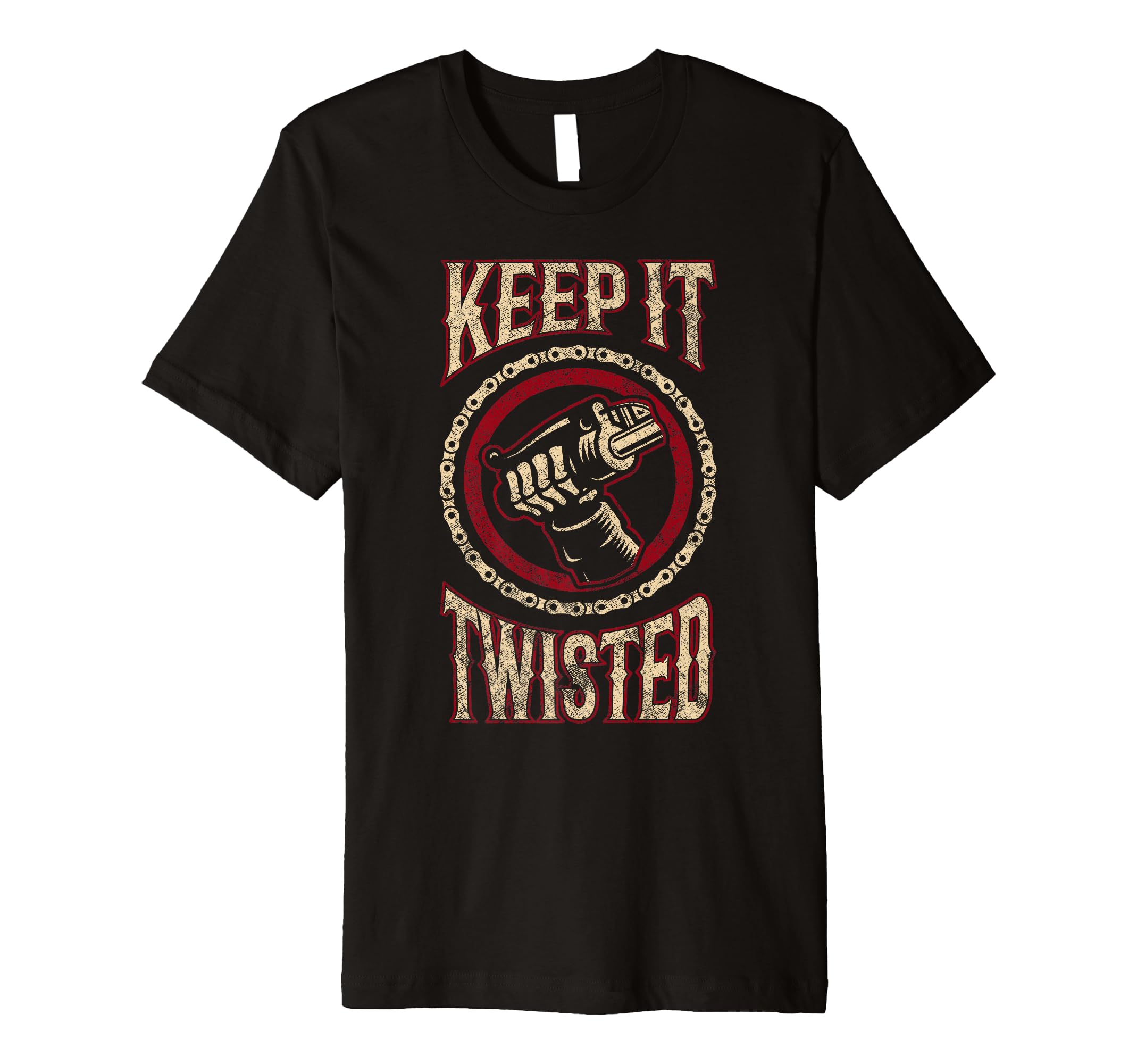 Keep It Twisted Motorcycle T-Shirt - Graphic Print for Adults - T-Shirt, Sweatshirt, Hoodie