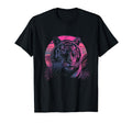 Tiger Vaporwave Aesthetic Synthwave 80S T-Shirt - Custom Art Print Unisex - T-Shirt, Sweatshirt, Hoodie