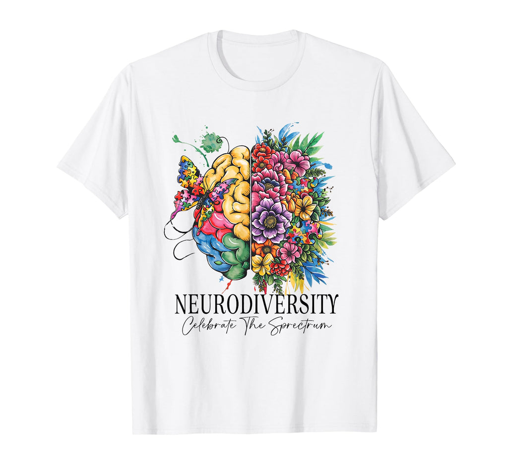 Neurodiversity Autism Spectrum Asd Adhd T-Shirt - Custom Art Print Unisex - T-Shirt, Sweatshirt, Hoodie