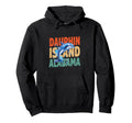 Dauphin Island Alabama Typography Dolphin Hoodie - Custom Art Print Unisex - T-Shirt, Sweatshirt, Hoodie