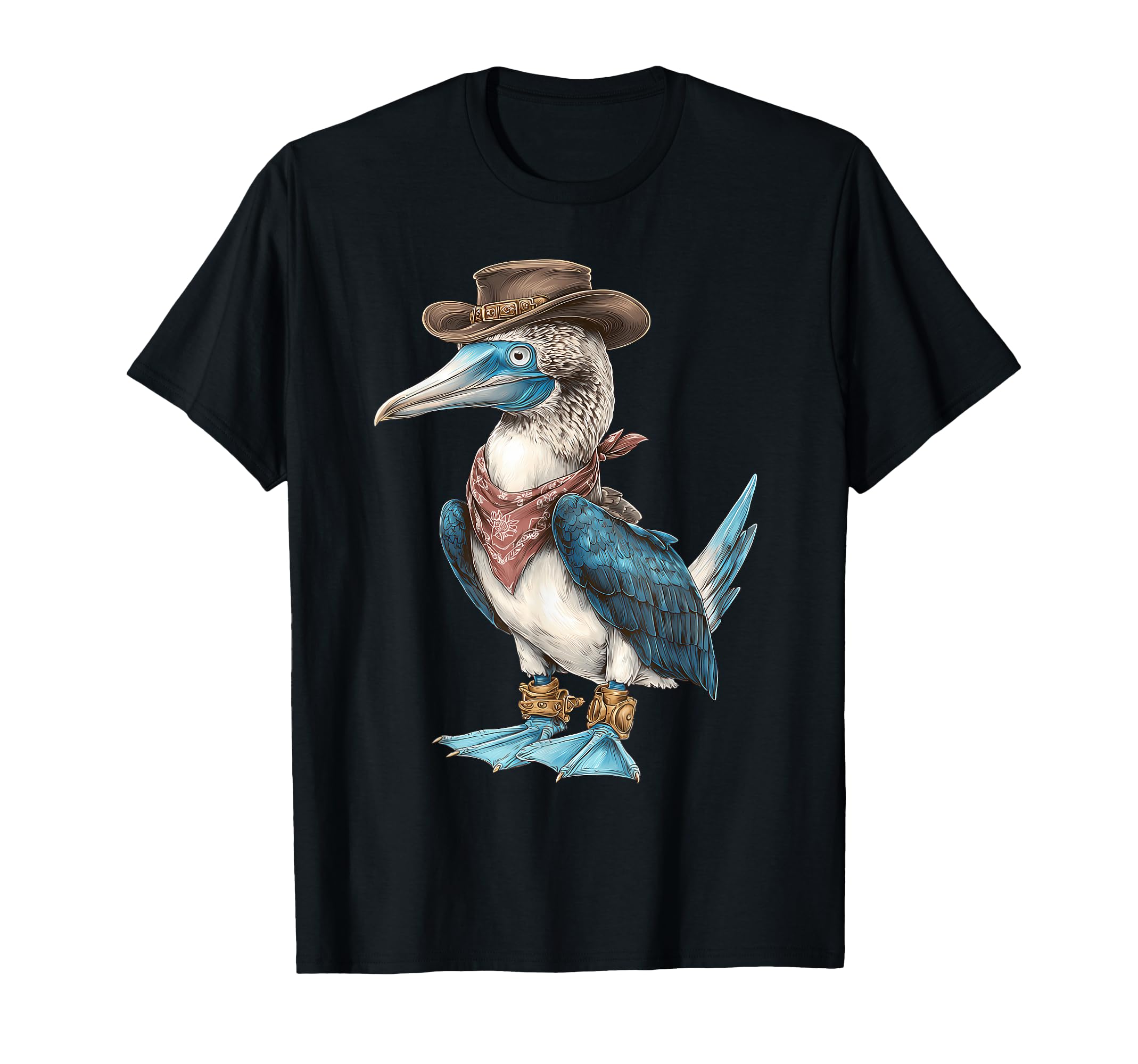 Blue Footed Booby Cowboy Cowgirl T-Shirt - Casual Everyday Wear Unisex - T-Shirt, Sweatshirt, Hoodie