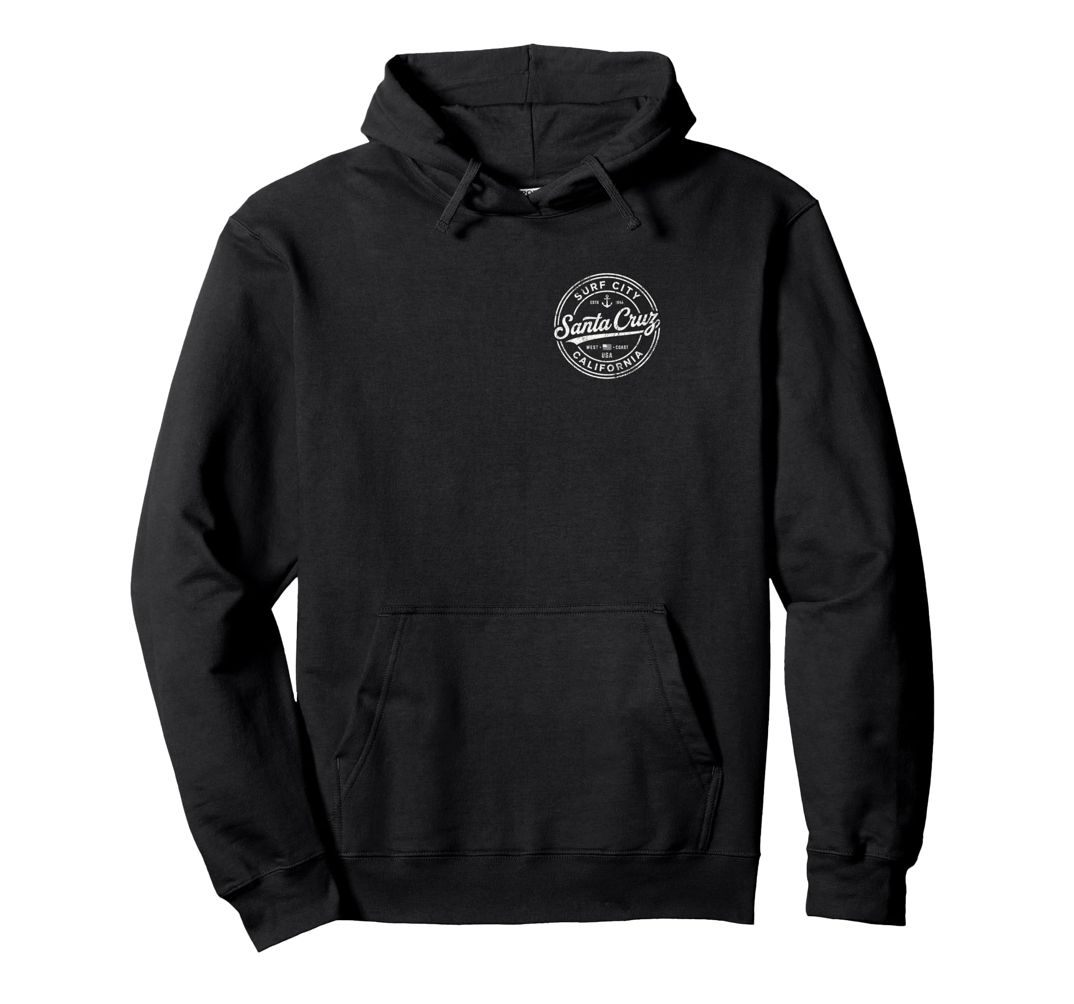 Santa Cruz Surf City California West Hoodie - Novelty Apparel Men Women - T-Shirt, Sweatshirt, Hoodie