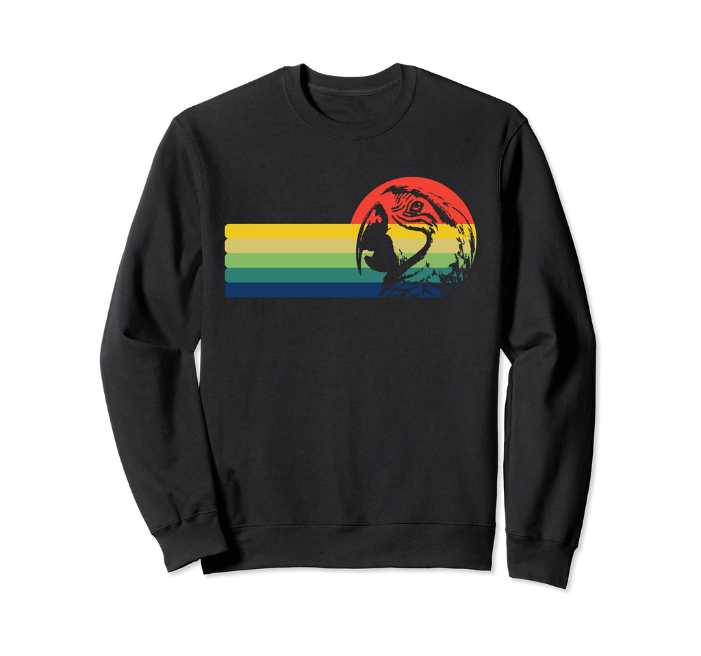 Sunset Birdwatcher Birding Macaw Sweatshirt - Streetwear Style for Adults - T-Shirt, Sweatshirt, Hoodie