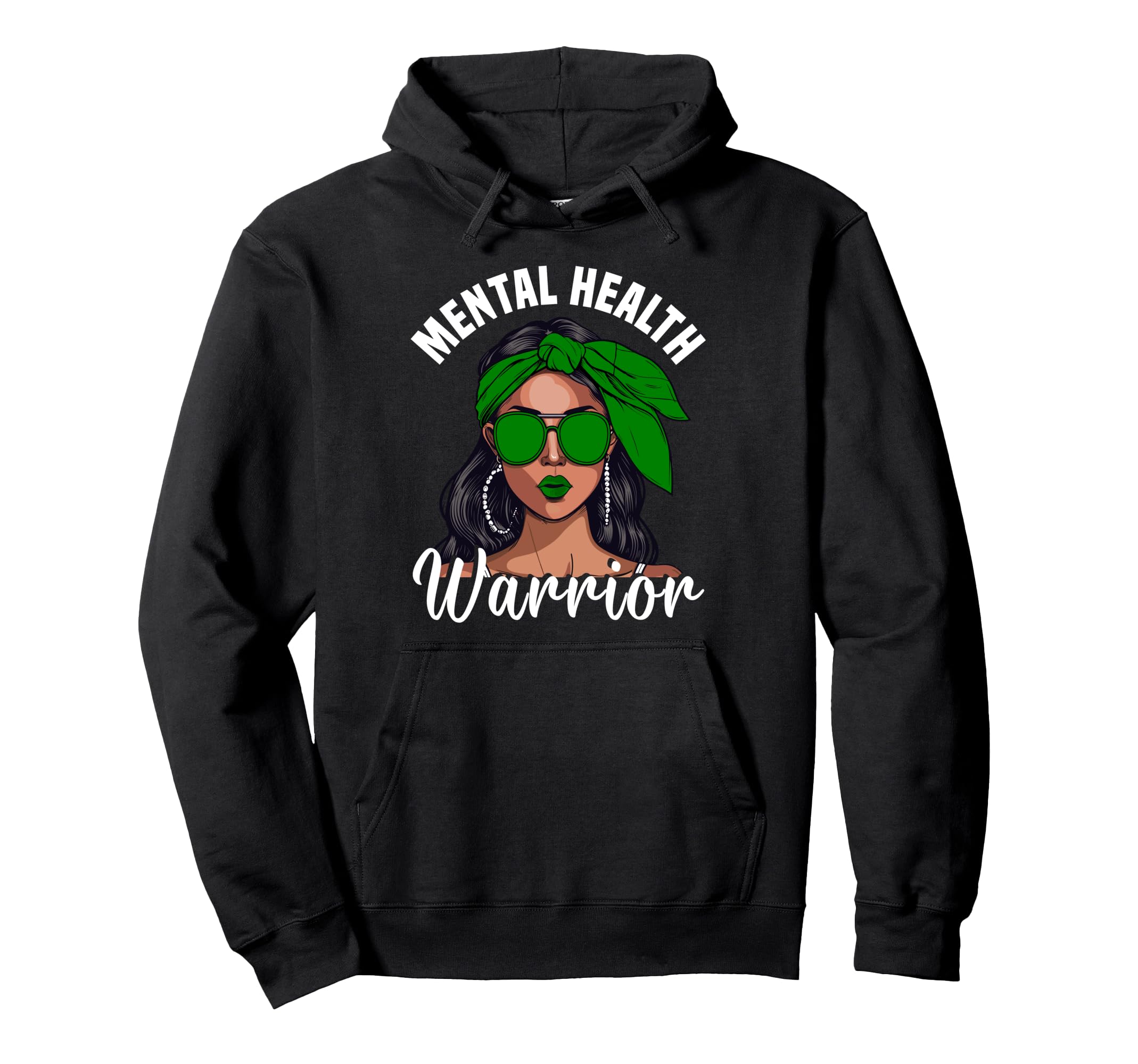 Mental Health Awareness Ribbon Hoodie - Fun Novelty Design for Adults - T-Shirt, Sweatshirt, Hoodie