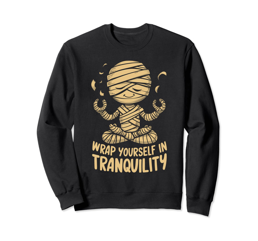 Ghost Monster Meditation Sweatshirt - Custom Art Print for Adults - T-Shirt, Sweatshirt, Hoodie