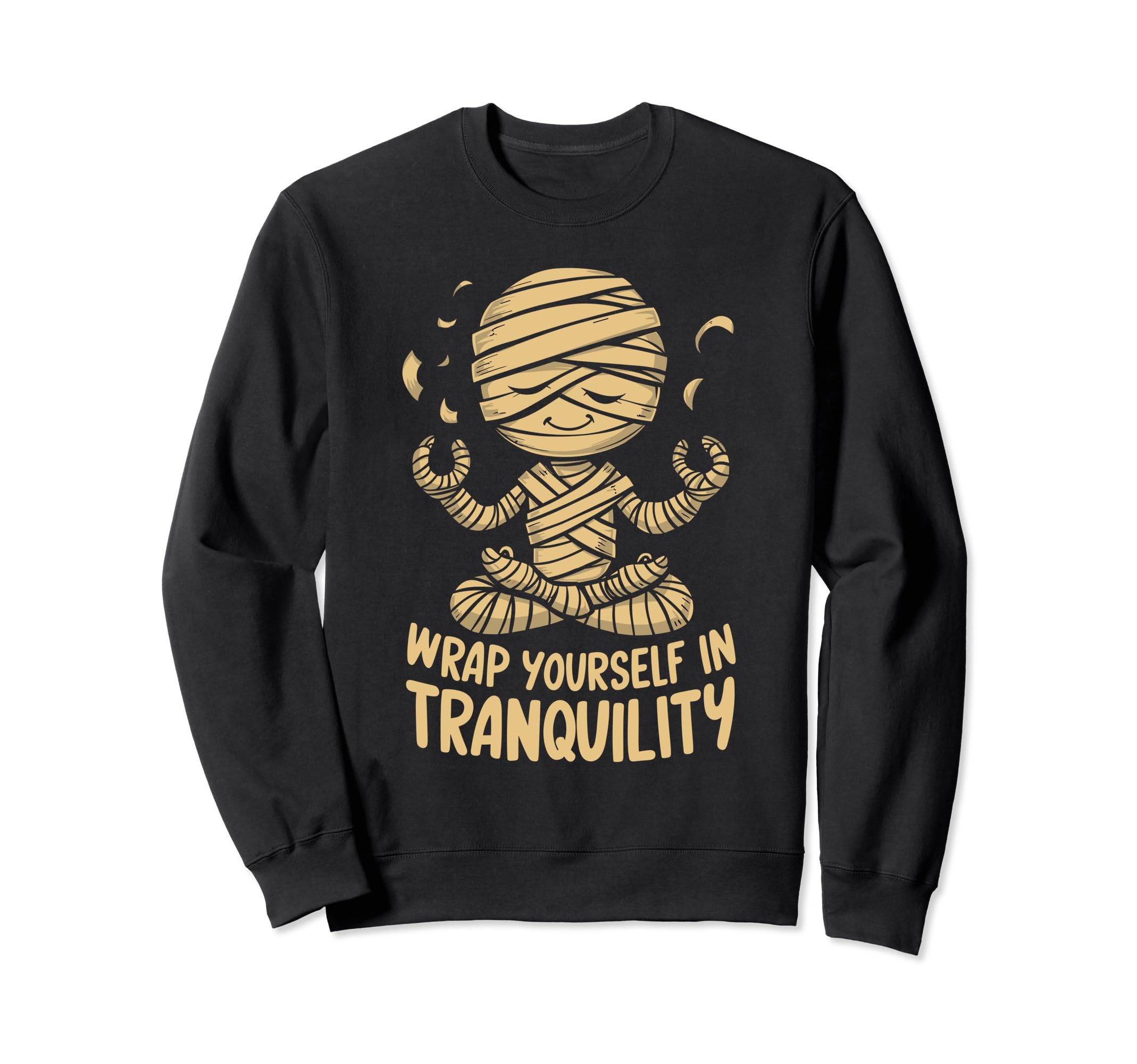 Ghost Monster Meditation Sweatshirt - Custom Art Print for Adults - T-Shirt, Sweatshirt, Hoodie