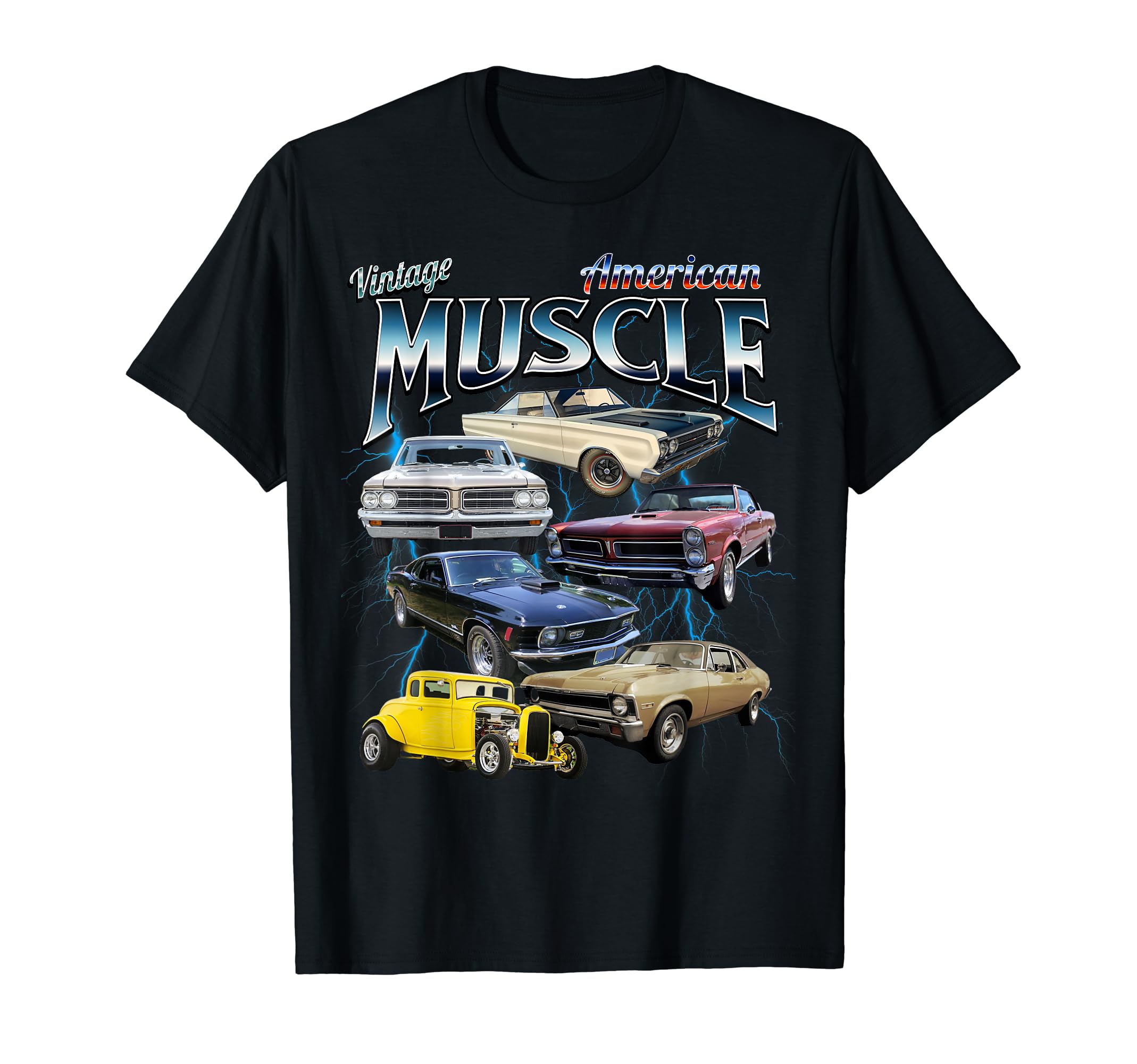 Muscle Car Bootleg American Cars T-Shirt - Trendy Graphic Men Women - T-Shirt, Sweatshirt, Hoodie