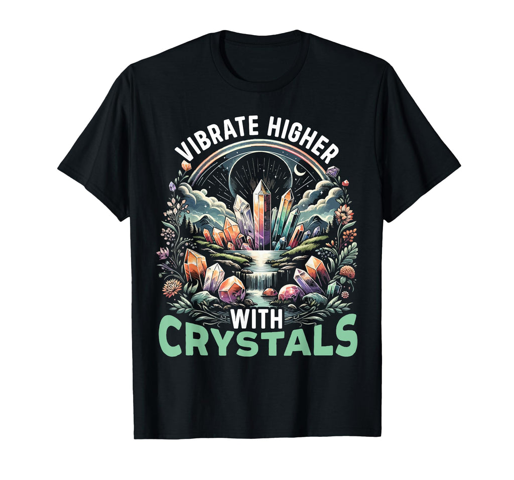 Crystal Healing Meditation Gemstones T-Shirt - Trendy Graphic for Adults - T-Shirt, Sweatshirt, Hoodie