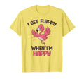 I Get Flappy When Im Happy Autism Flamingo T-Shirt - Trendy Graphic Unisex - T-Shirt, Sweatshirt, Hoodie