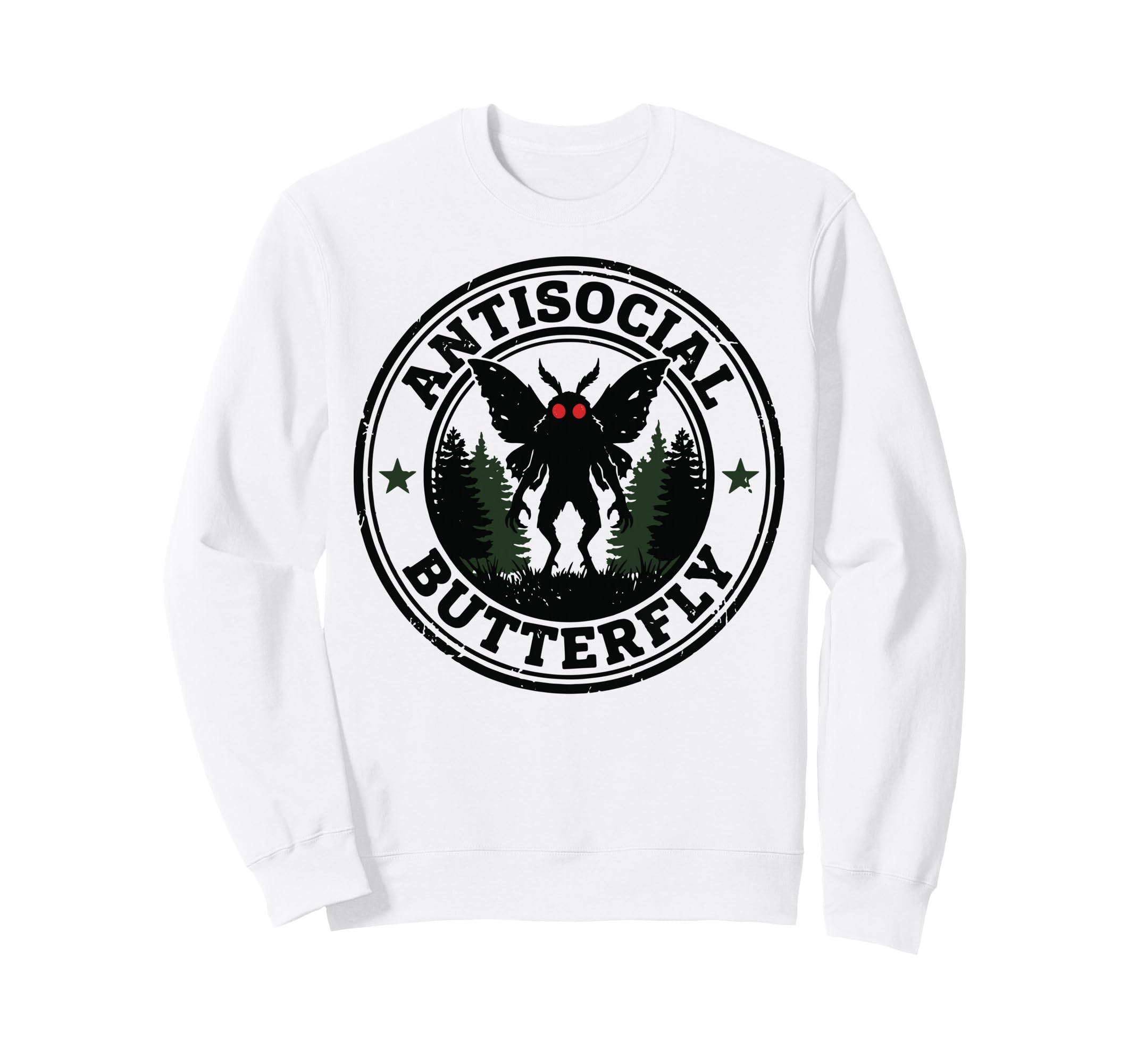 Cryptid Cryptozoology Mothman Hoodie - Aesthetic Graphic Men Women - T-Shirt, Sweatshirt, Hoodie