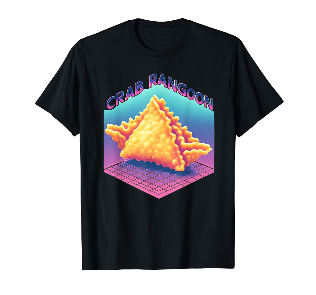 Vaporwave Crab Rangoon Goons Meme T-Shirt - Minimalist Print for Adults - T-Shirt, Sweatshirt, Hoodie