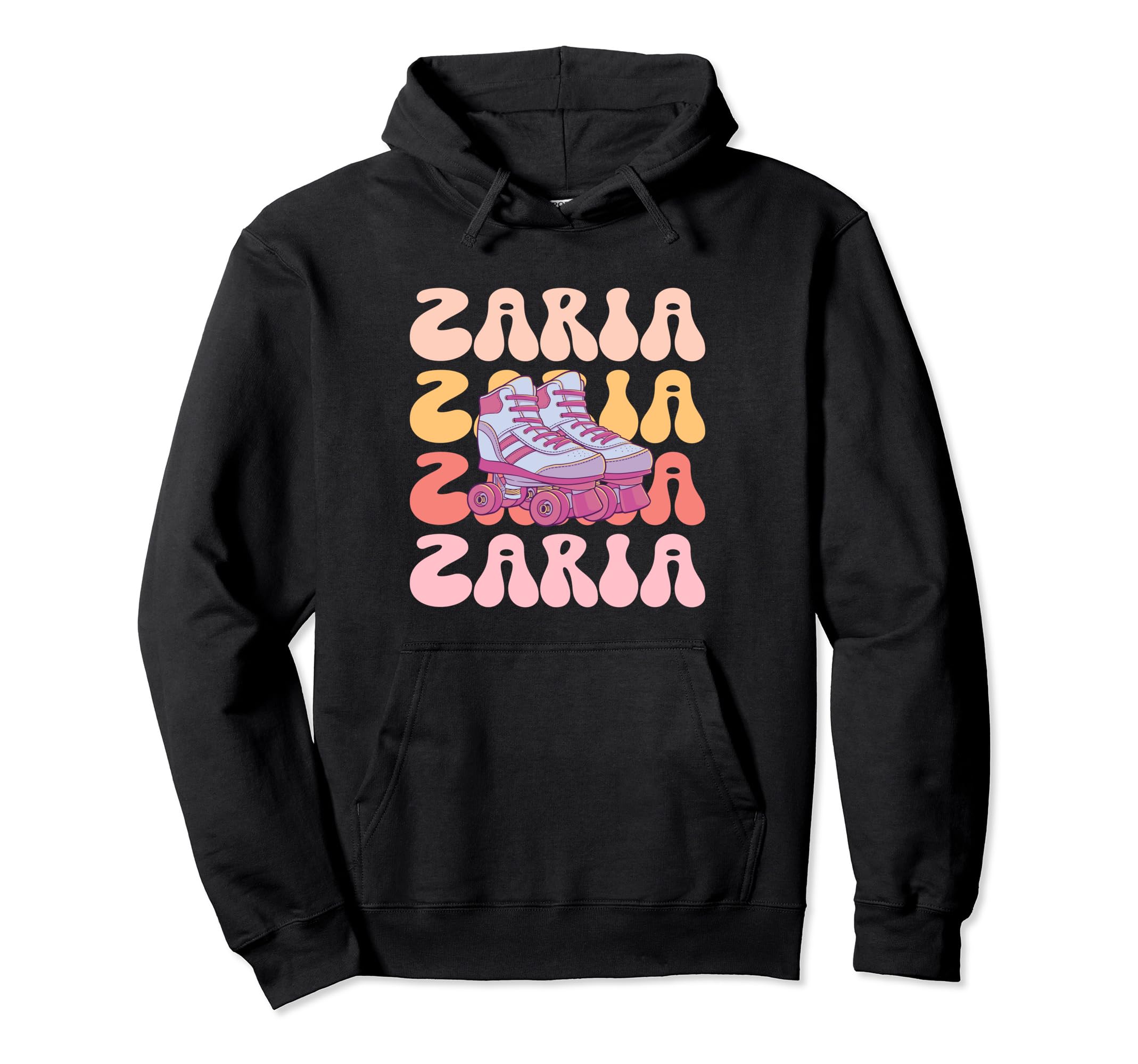 Zaria Name Roller Skating Hobby Hoodie - Fun Novelty Design Men Women - T-Shirt, Sweatshirt, Hoodie