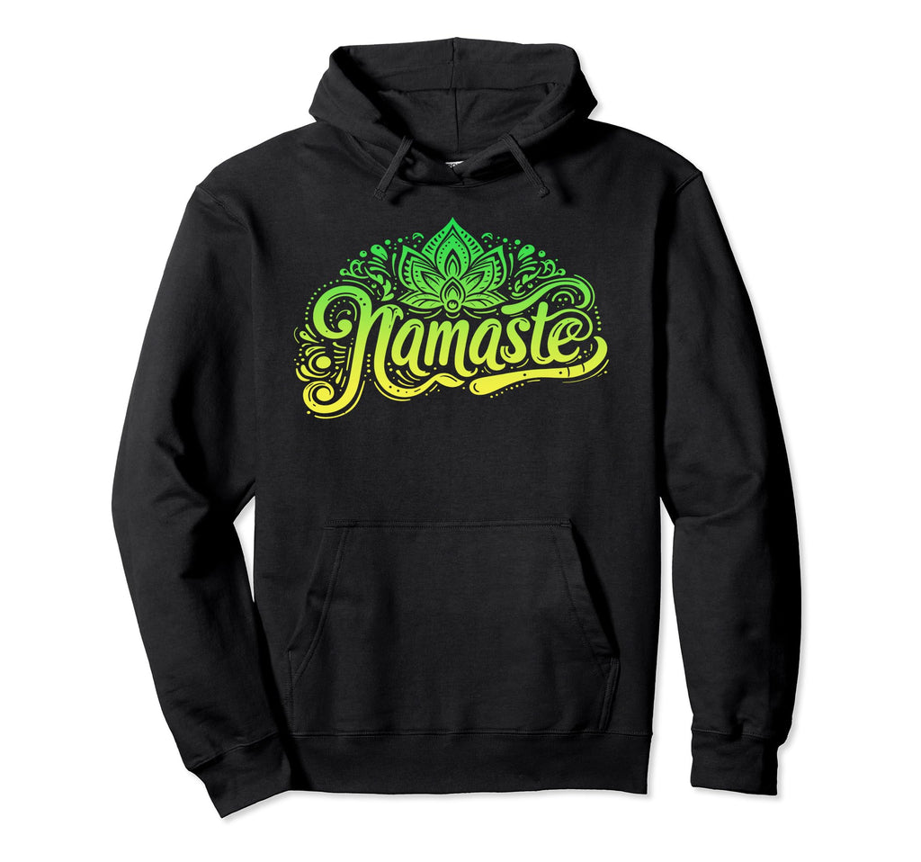 Namaste Yoga Meditation Zen Lotus Hoodie - Novelty Apparel for Adults - T-Shirt, Sweatshirt, Hoodie