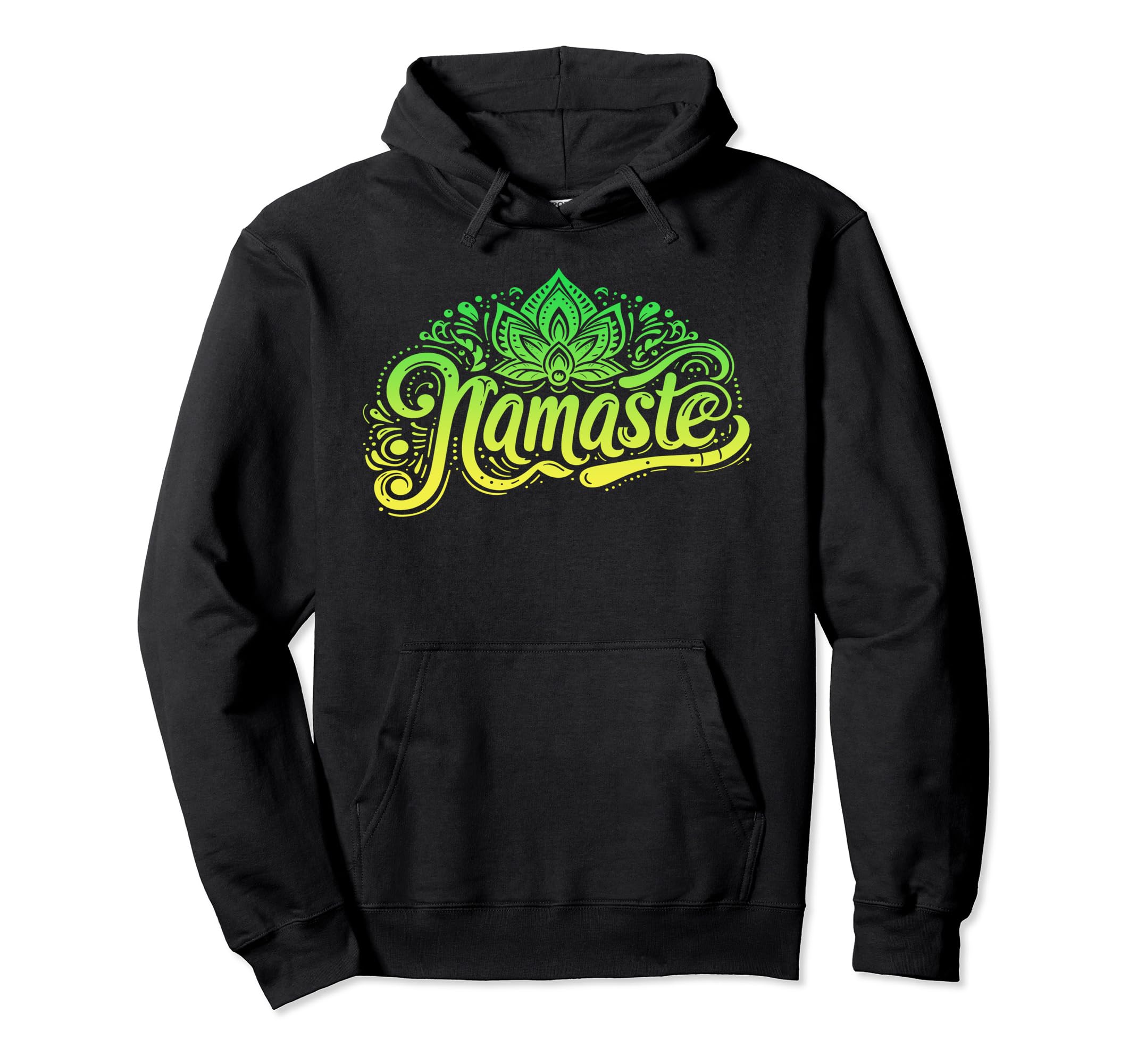 Namaste Yoga Meditation Zen Lotus Hoodie - Novelty Apparel for Adults - T-Shirt, Sweatshirt, Hoodie