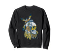 American Motorcycle Skull Native Sweatshirt - Aesthetic Graphic for Adults - T-Shirt, Sweatshirt, Hoodie