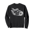 Skeleton Biker Motorcycling Sweatshirt - Streetwear Style for Adults - T-Shirt, Sweatshirt, Hoodie