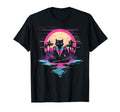 Synthwave Cat Samurai Mediation T-Shirt - Streetwear Style for Adults - T-Shirt, Sweatshirt, Hoodie