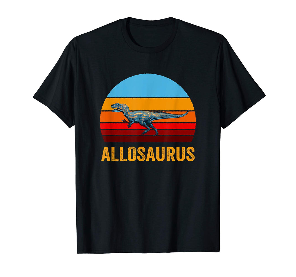 Sunset Allosaurus T-Shirt - Graphic Print Unisex - T-Shirt, Sweatshirt, Hoodie
