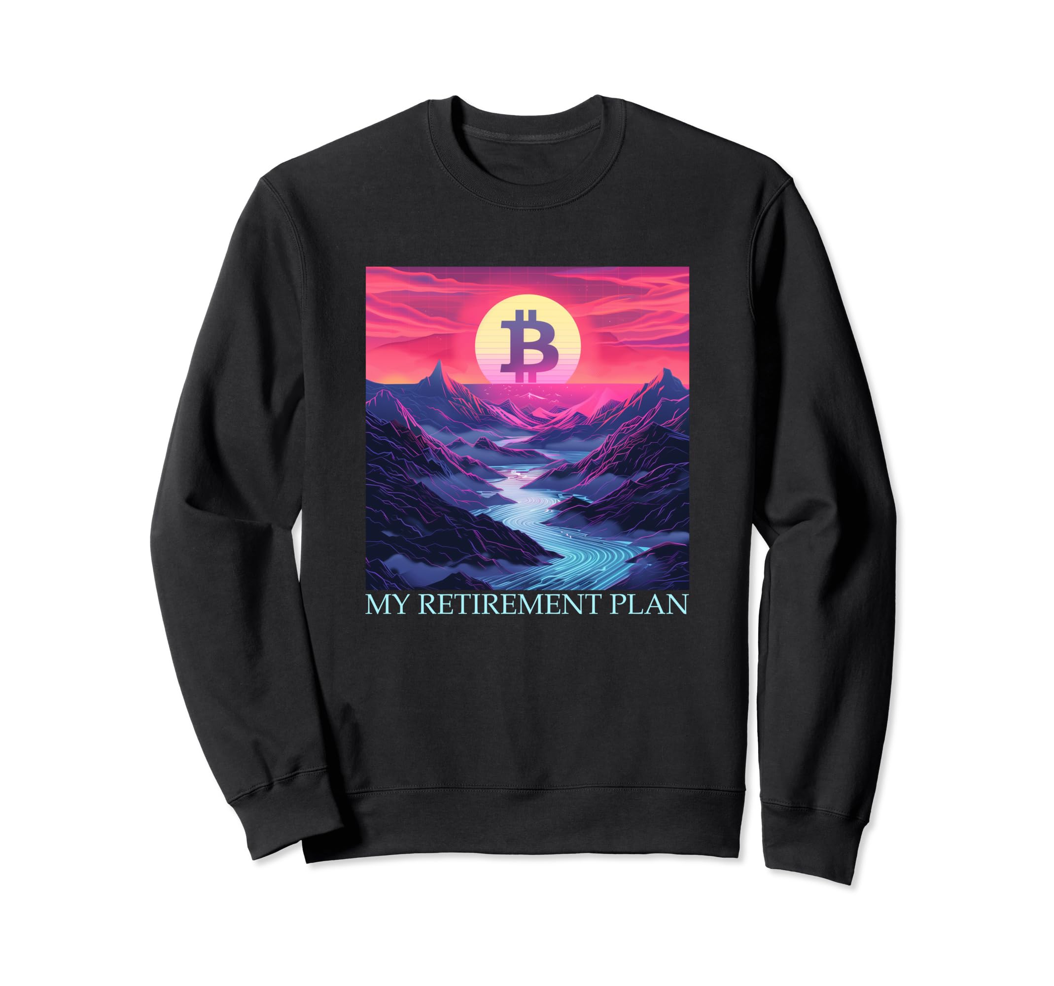 Bitcoin My Retirement Plan Sweatshirt - Minimalist Print for Adults - T-Shirt, Sweatshirt, Hoodie