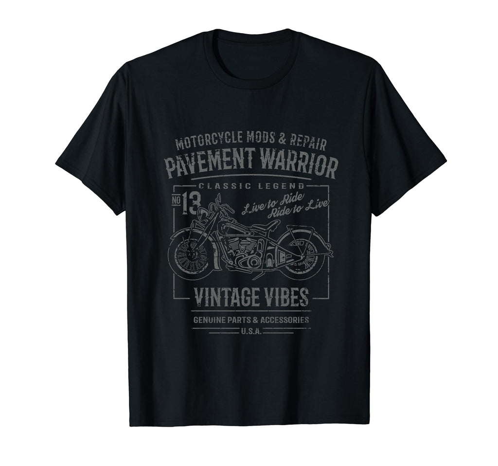 Motorcycle Distressed T-Shirt - Fun Novelty Design Men Women - T-Shirt, Sweatshirt, Hoodie