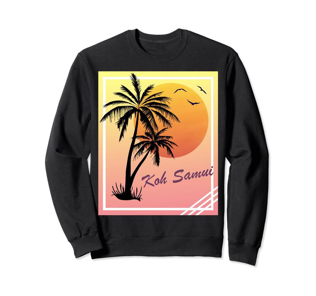 Hot Tropical Summer Sunset Beach Designs Hoodie - Unique Graphic for Adults - T-Shirt, Sweatshirt, Hoodie