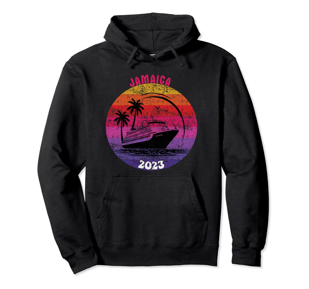 Family Cruise Jamaica 2023 Distressed Hoodie - Unique Graphic Men Women - T-Shirt, Sweatshirt, Hoodie
