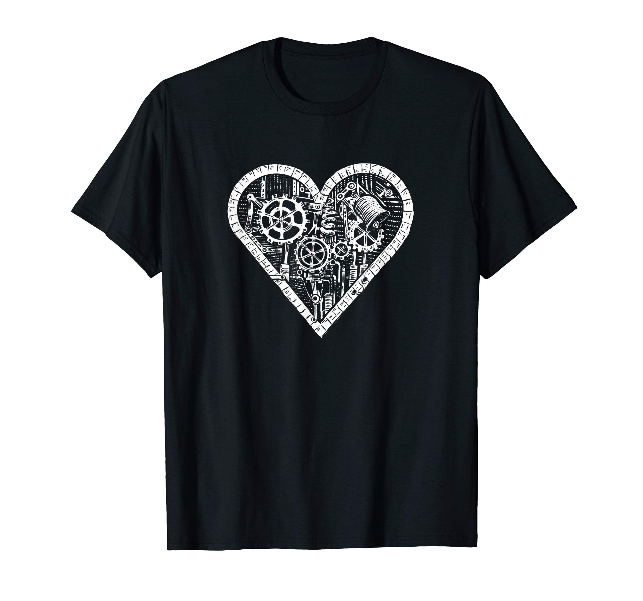 Steampunk Heart Art T-Shirt - Aesthetic Graphic Unisex - T-Shirt, Sweatshirt, Hoodie