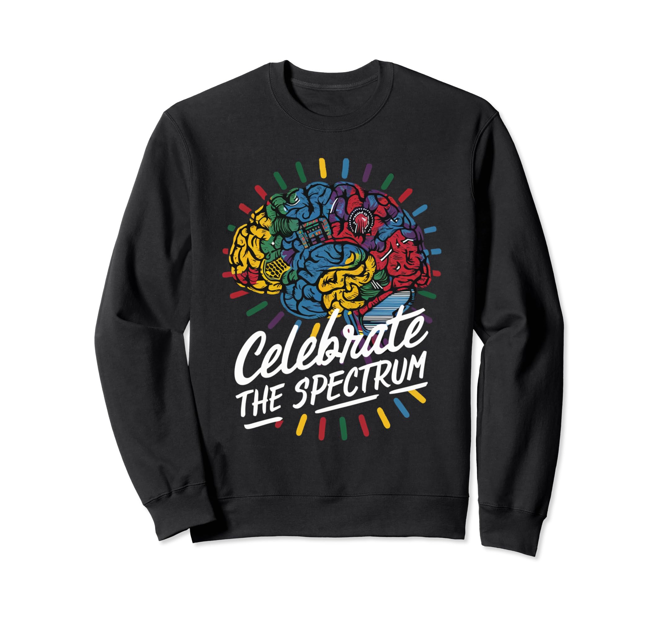 Neurodiversity Brain Autism Awareness Sweatshirt - Trendy Graphic Unisex - T-Shirt, Sweatshirt, Hoodie