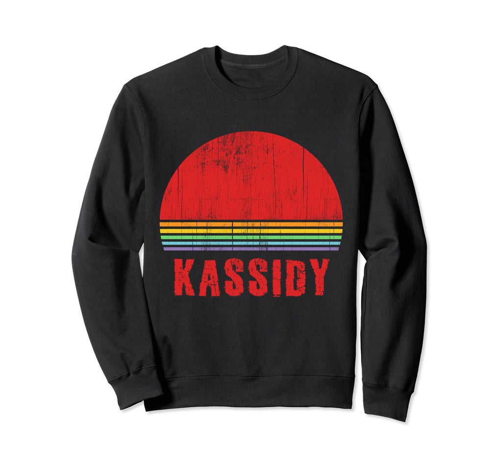 Kassidy Custom Name 7 Letters Sunset Sweatshirt - Unique Graphic Unisex - T-Shirt, Sweatshirt, Hoodie