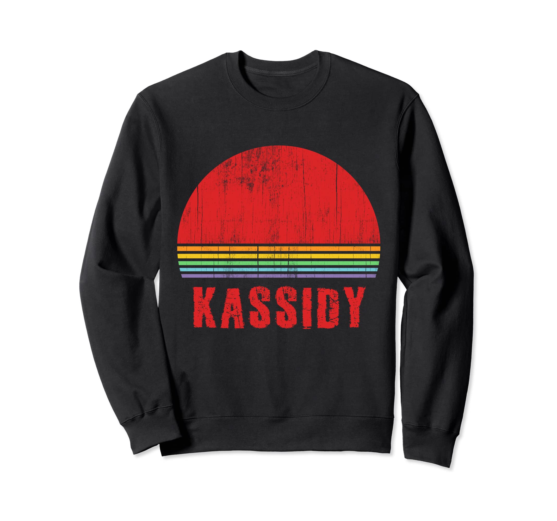 Kassidy Custom Name 7 Letters Sunset Sweatshirt - Unique Graphic Unisex - T-Shirt, Sweatshirt, Hoodie