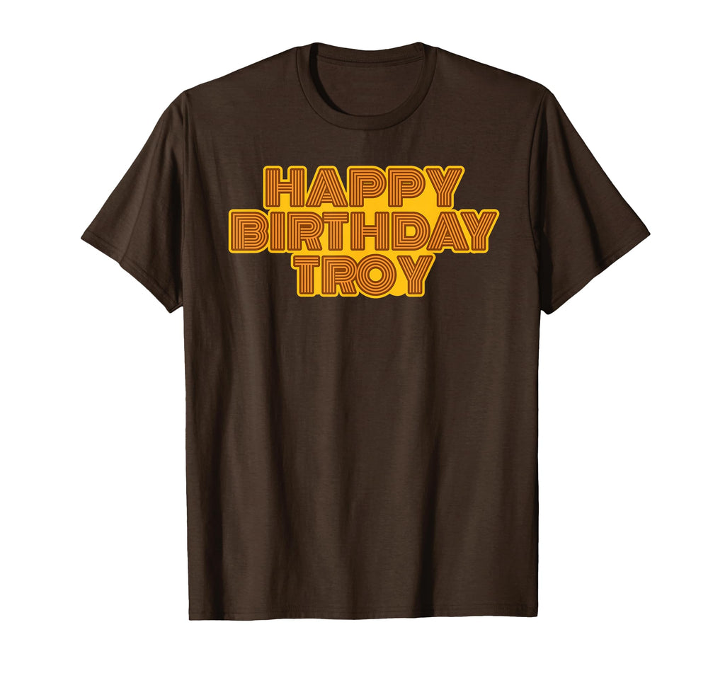 Happy Birthday Troy Personalized Name T-Shirt - Trendy Graphic Unisex - T-Shirt, Sweatshirt, Hoodie