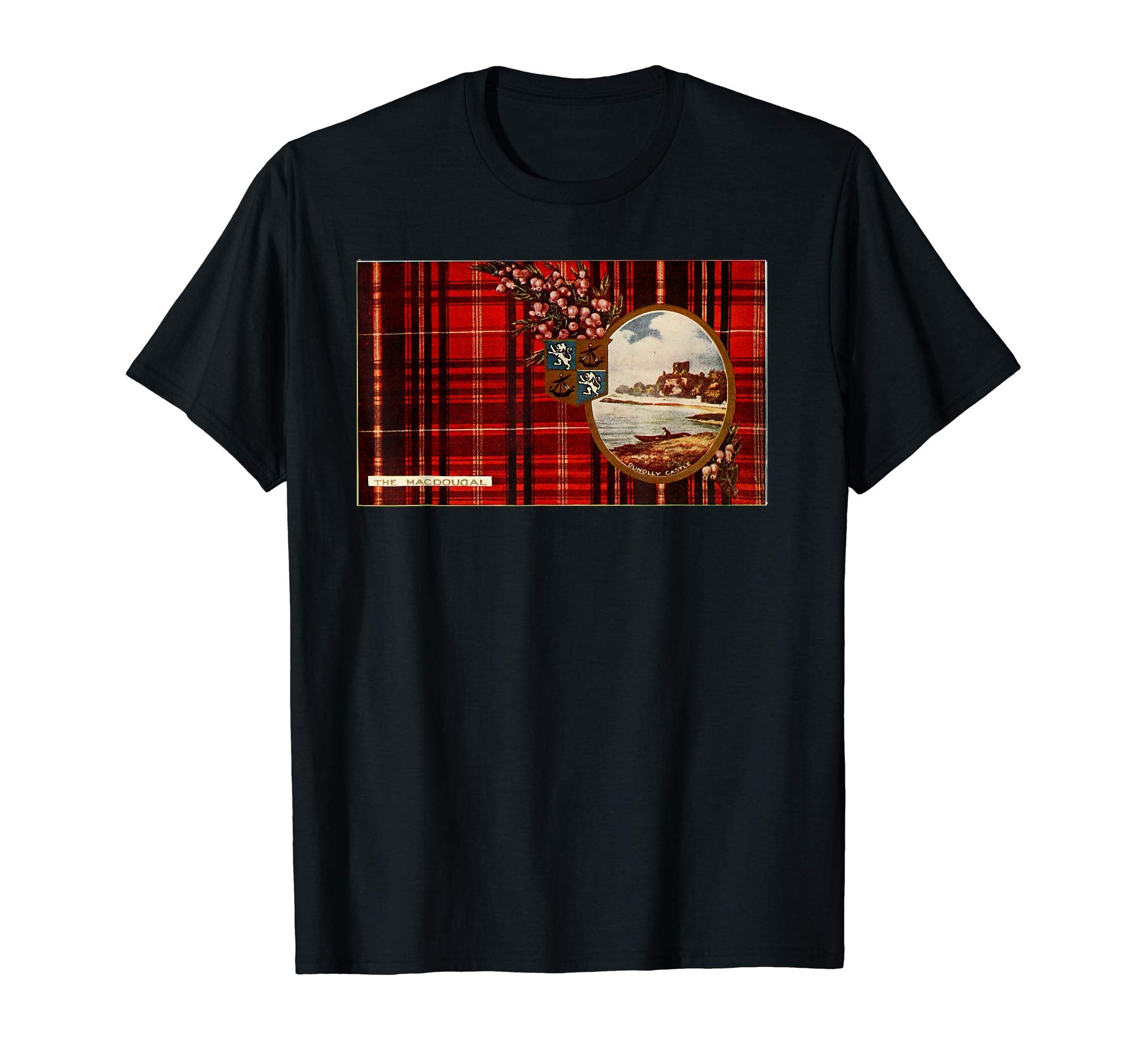 Clan Macdougal Postcard T-Shirt - Fun Novelty Design Men Women - T-Shirt, Sweatshirt, Hoodie