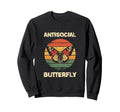 Antisocial Butterfly Gift Hoodie - Novelty Apparel for Adults - T-Shirt, Sweatshirt, Hoodie