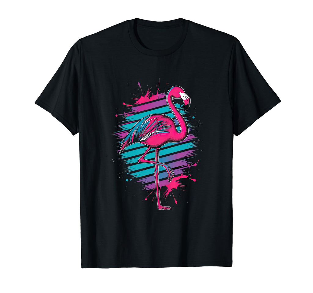 Pop Art Flamingo Paint Dripping T-Shirt - Minimalist Print for Adults - T-Shirt, Sweatshirt, Hoodie