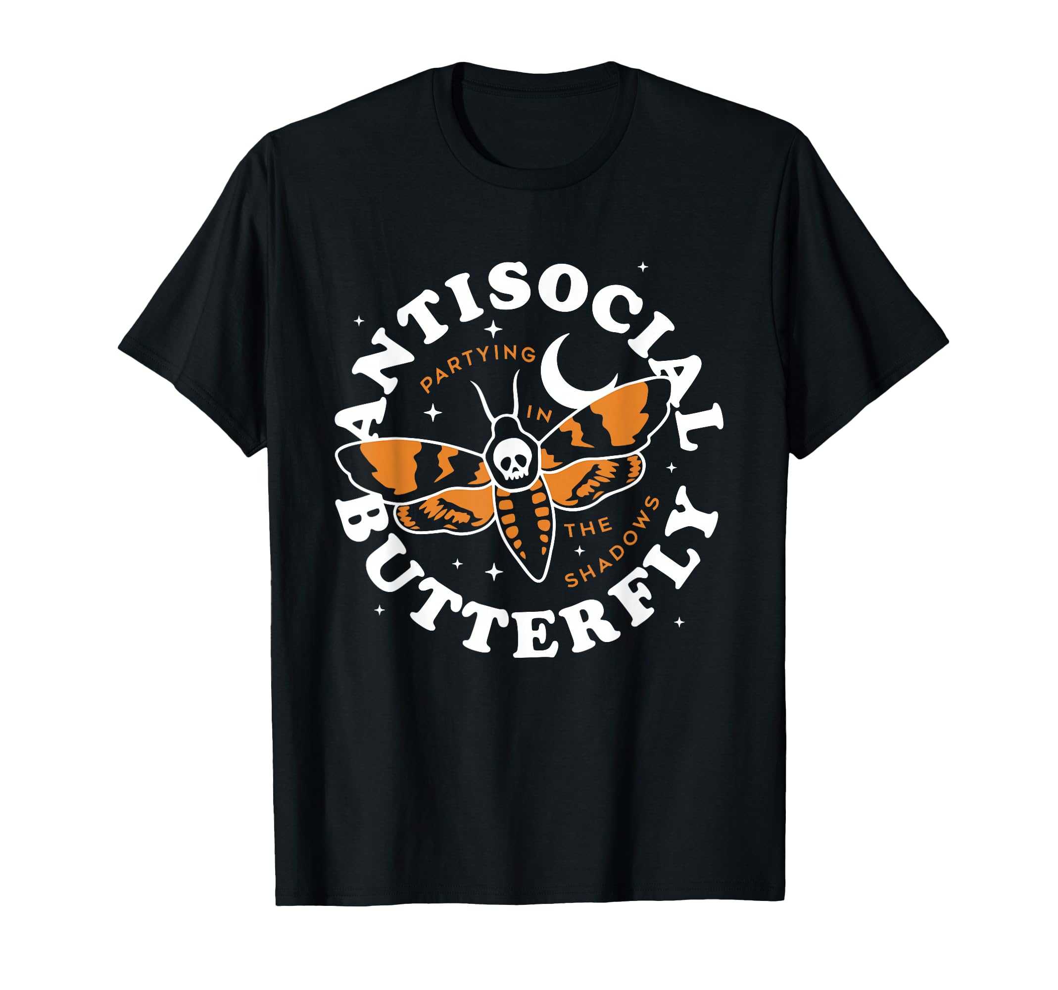 Antisocial Butterfly Partying Shadows T-Shirt - Graphic Print for Adults - T-Shirt, Sweatshirt, Hoodie