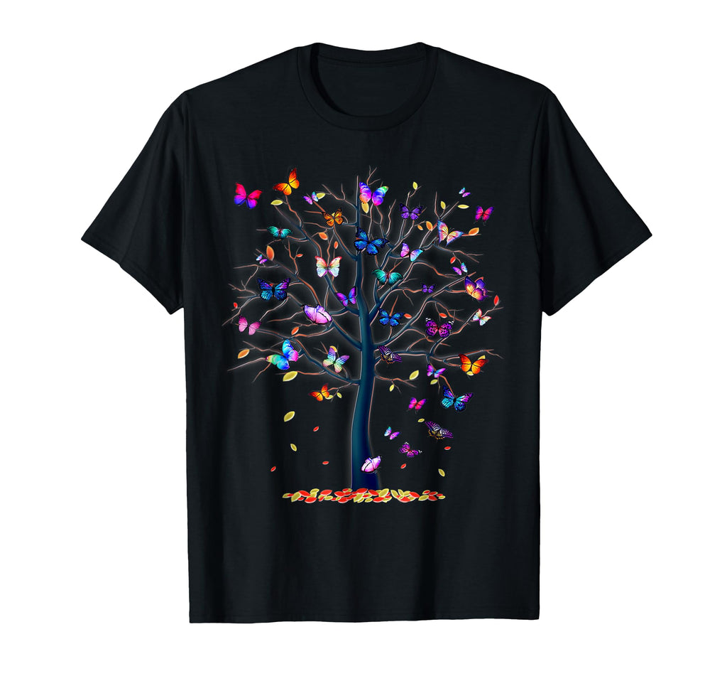 Butterfly Tree Beautiful T-Shirt - Aesthetic Graphic Men Women - T-Shirt, Sweatshirt, Hoodie
