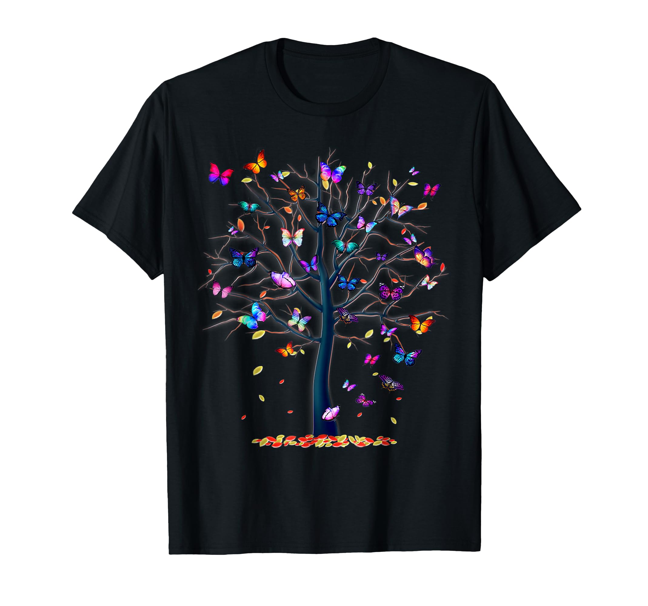 Butterfly Tree Beautiful T-Shirt - Aesthetic Graphic Men Women - T-Shirt, Sweatshirt, Hoodie