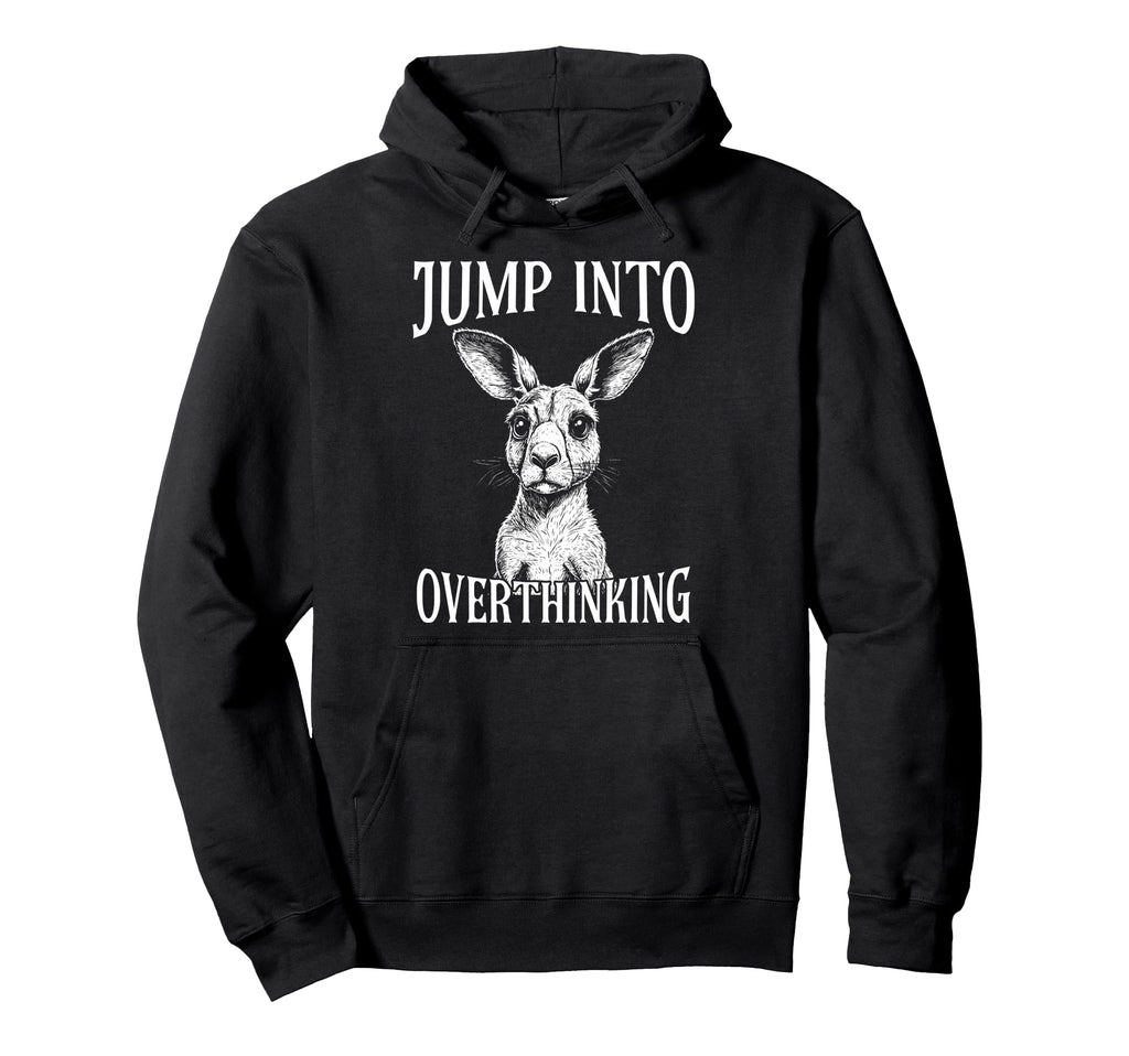 Kangaroo Overthinkers Introverts Hoodie - Unique Graphic Men Women - T-Shirt, Sweatshirt, Hoodie